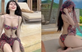 Diện bikini “mặc như không”, nữ sinh hot nhất Sài thành lộ “cấu trúc hình thể” đẹp khó tin