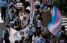 Biểu tình phản đối tổ chức Olympic ở Tokyo bất chấp số ca nhiễm Covid-19 đang gia tăng