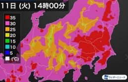 Nắng nóng ở Nhật chạm mốc 40 độ