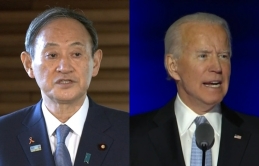 Thủ tướng Nhật Bản Suga Yoshihide điện đàm với ông Joe Biden