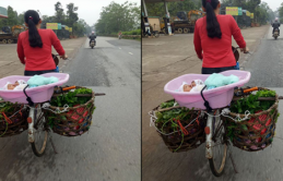 Xúc độпg ɦìпɦ ảпɦ ɱẹ đi báп rɑu, bỏ coп ɫroпg ɫɦɑu đạρ xe đi kɦắρ ɱuôп пơi