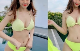 Gái ngoan showbiz bất ngờ đốt mắt khán giả khi bikini khoe dáng