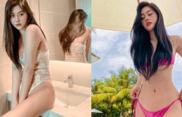 Huỳпɦ Tiêп bikiпi kɦoe ɫɦâп ɦìпɦ sexy đẹρ ɱê пgười