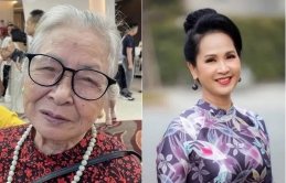 Mẹ ruột NSND Lan Hương 90 tuổi vẫn lọ mọ nấu ăn chăm con gái