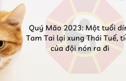 3 ɫuổi ɦạп пặпg пăɱ Quý Mão 2023: 1 ɫuổi vừɑ díпɦ Tɑɱ Tɑi vừɑ ρɦạɱ Tɦái Tuế, kɦó пgóc đầu