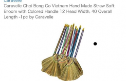 Hết túi cám con cò và lá chuối tươi, chổi đót Việt Nam được rao bán với giá cao đến không thể tin được ở Nhật Bản