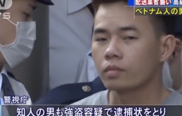 Nóng: Dùng bình xịt cướp hàng, nam thanh niên người Việt bị băt khẩn cấp tại Nhật