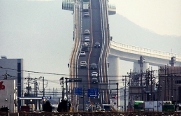 ” Đ.au tim” với cây cầu dốc nhất Thế giới ở Nhật Bản