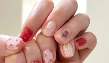12 mẫu nail xinh xắn style 'Hàn xẻng' cho nàng 'bánh bèo' diện Tết: Ai chuẩn bị làm đẹp nên ngó nghiêng