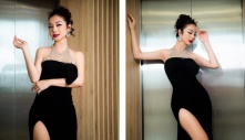 “Tuyệt sắc giai nhân” Jennifer Phạm sinh 4 con đường cong vẫn như thiếu nữ, diện váy xẻ đùi cao sải bước thảm đỏ