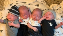 Mother Of identical quadruplets Details ‘whirlwind’ Life With Four Babies