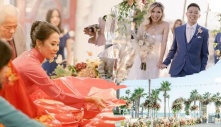 Đám cưới của cặp đôi Việt trên đất Mỹ, đội hình bê lễ đặc biệt