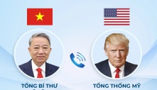 Tổng Bí thư Tô Lâm điện đàm với Tổng thống Mỹ Donald Trump