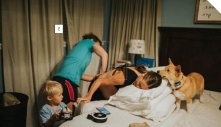 Cảm động chú chó Corgi biết giúp chủ của mình vượt qua cơn sinh nở tại nhà