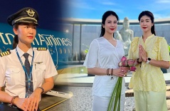 Nữ cơ trưởng đầu tiên của Việt Nam U40 không hề bị thời gian bào mòn, sắc vóc đời thực lấn át người nổi tiếng