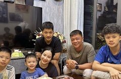 BTV Quang Minh áp kỷ luật thép với 4 con trai, không có thời gian giận vợ