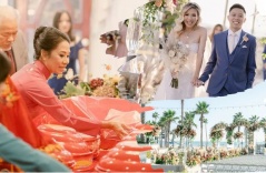 Đám cưới của cặp đôi Việt trên đất Mỹ, đội hình bê lễ đặc biệt