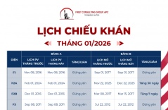 Lịch Chiếu Khán Tháng 01 Năm 2026