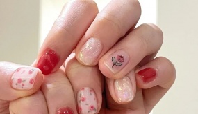12 mẫu nail xinh xắn style 'Hàn xẻng' cho nàng 'bánh bèo' diện Tết: Ai chuẩn bị làm đẹp nên ngó nghiêng
