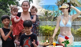 Loạt mỹ nhân Việt đông con: 'Nghiện' đẻ, chi tiền tỷ nuôi con