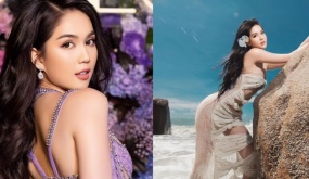 Ngọc Trinh diện trang phục xuyên thấu, cắt xẻ hiểm hóc suýt để lộ 'đôi gò bồng đảo' đẫy đà