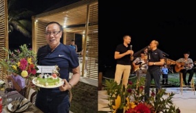 Hiếm hoi hình ảnh về gia đình MC Lại Văn Sâm, có một điểm về ngoại hình nam MC vẫn không thay đổi