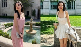 Sau 2 năm sang Mỹ định cư, nàng hậu Việt gây lo lắng khi tiết lộ nguyên nhân khiến cơ thể gầy gò