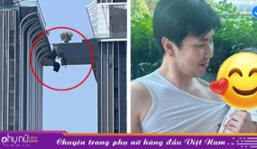 Nhảy qua cầu gãy giữa hai tòa nhà để tìm vợ con trong động đất