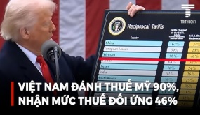 Ông Trump ký sắc lệnh thuế: Mỹ áp thuế 46% lên tổng 90% hàng hóa Việt Nam