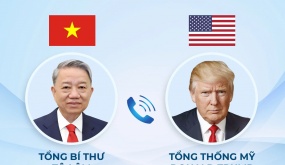 Tổng Bí thư Tô Lâm điện đàm với Tổng thống Mỹ Donald Trump