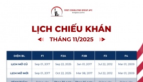 LỊCH CHIẾU KHÁN THÁNG 11.2025
