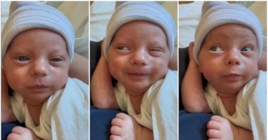 Newborn baby makes funny facial epressions like adult, his video gets 541.5 million views 