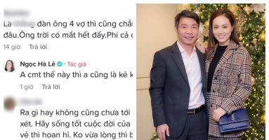 Vợ trẻ của Công Lý đáp trả gắt khi chồng bị mỉa mai chuyện lấy 4 vợ: 'Kẻ không ra gì' Vợ trẻ của Công Lý đáp trả gắt khi chồng bị mỉa mai chuyện lấy 4 vợ: 'Kẻ không ra gì'