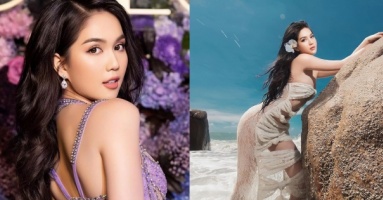 Ngọc Trinh diện trang phục xuyên thấu, cắt xẻ hiểm hóc suýt để lộ 'đôi gò bồng đảo' đẫy đà