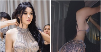 Hoa hậu ăn chơi nhất Sài thành khoe hình xăm lớn ở vị trí gây “đỏ mặt”: Tay đeo nhẫn 7 tỷ, chỉ xăm cho vui Hoa hậu ăn chơi nhất Sài thành khoe hình xăm lớn ở vị trí gây “đỏ mặt”: Tay đeo nhẫn 7 tỷ, chỉ xăm cho vui