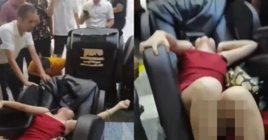 Người phụ nữ suýt chết khi ngồi 'ghế massage siêu thị' Người phụ nữ suýt chết khi ngồi 'ghế massage siêu thị'