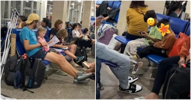 Khung cảnh trái ngược giữa trẻ em Việt Nam và nước ngoài ở sân bay Tân Sơn Nhất gây tranh cãi Khung cảnh trái ngược giữa trẻ em Việt Nam và nước ngoài ở sân bay Tân Sơn Nhất gây tranh cãi
