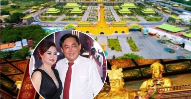 Đền thờ rộng 5.000m2 được dát vàng 24K, nằm bên trong Khu du lịch lớn nhất Đông Nam Á của vợ chồng bà Nguyễn Phương Hằng Đền thờ rộng 5.000m2 được dát vàng 24K, nằm bên trong Khu du lịch lớn nhất Đông Nam Á của vợ chồng bà Nguyễn Phương Hằng