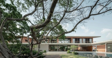Nhà vườn 1.600 m2 cho ba thế hệ xây quanh cây đa cổ thụ Nhà vườn 1.600 m2 cho ba thế hệ xây quanh cây đa cổ thụ